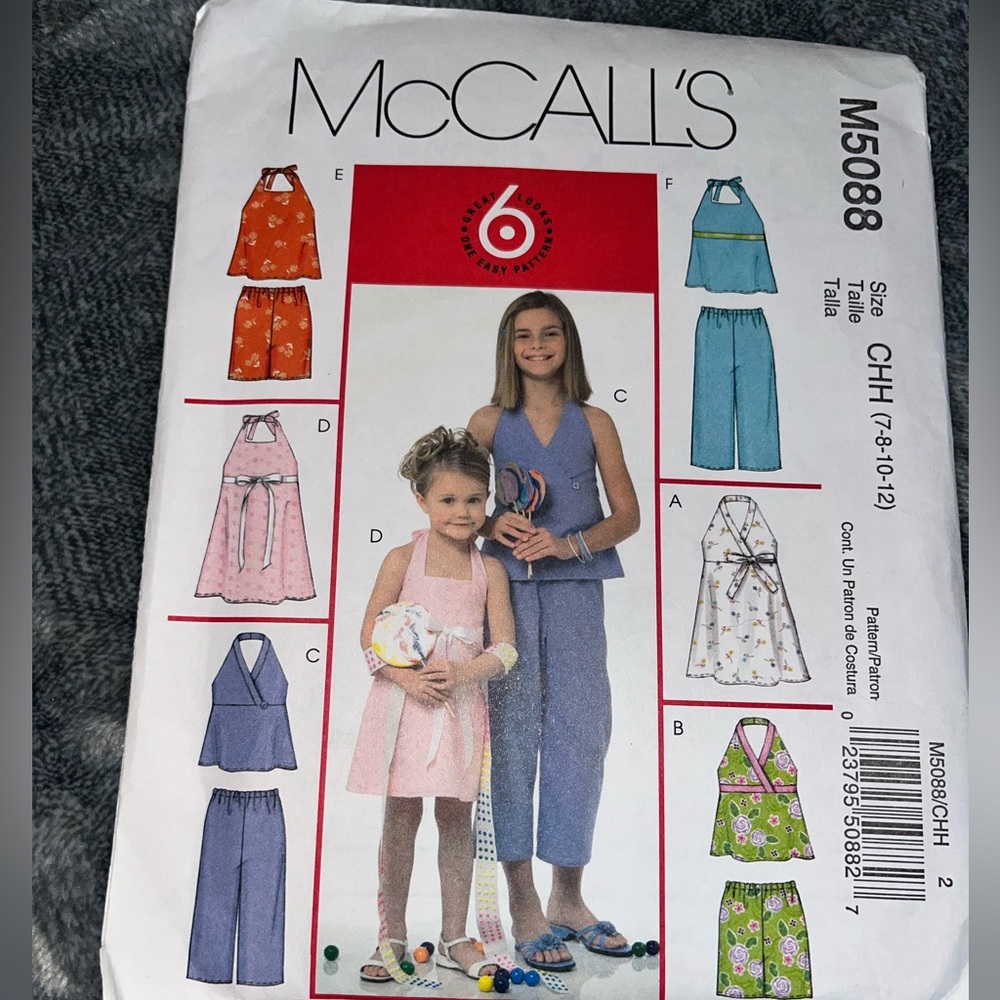 McCall’s Girls M 5088 Pattern